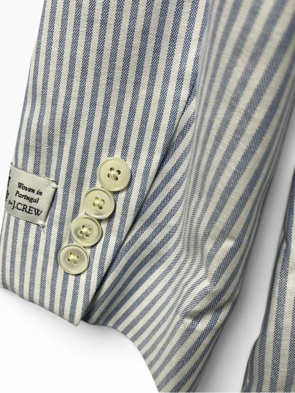NWT J.Crew Crosby Blazer Men’s 42R Blue Somelos Cotton Sport Coat Double Vent